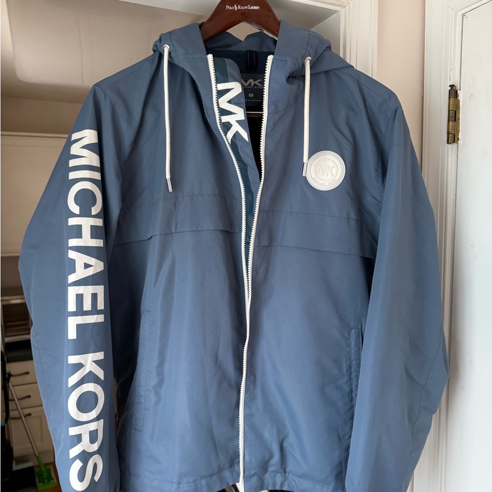 Michael Kors Slate Blue Windbreaker